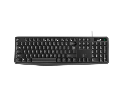 [Клавиатура] Клавиатура Genius Smart KB-117, {Черный, проводная, USB, 104 клавиши, защита от проливаний, регулировка наклона} [31310016402]