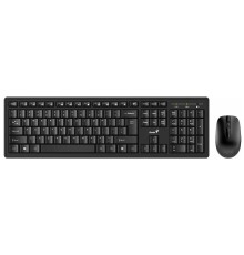 Клавиатура + мышь Genius Smart KM-8200 {USB, черный, 1 мини-ресивер на оба устройства,104 кл кнопка SmartGenius,  мембранная,800-1600 DPI} [31340003417]