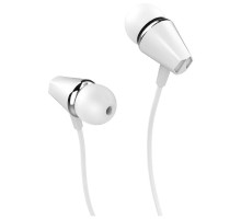 HOCO M34/ Наушники + микрофон/ Многофункциональная кнопка/ 1.2м/ 3.5 mm jack/ White