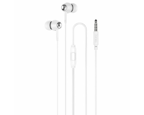 [Наушники HOCO] HOCO M70/ Наушники + микрофон/ Кнопка ответа/ 1.2м/ 3.5 mm jack/ White