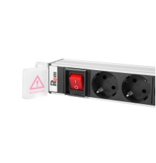 REM Верт блок розеток Rem-16, 1 фаза 16A, выкл, 48 C13, 1420 мм, вх C20 IEC 320 (R-16-48C13-V-1420)