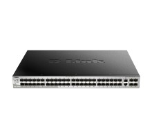 D-Link DGS-3130-54S/B1A PROJ Управляемый L3 стекируемый коммутатор с 48 портами 1000Base-X SFP, 2 портами 10GBase-T и 4 портами 10GBase-X SFP+