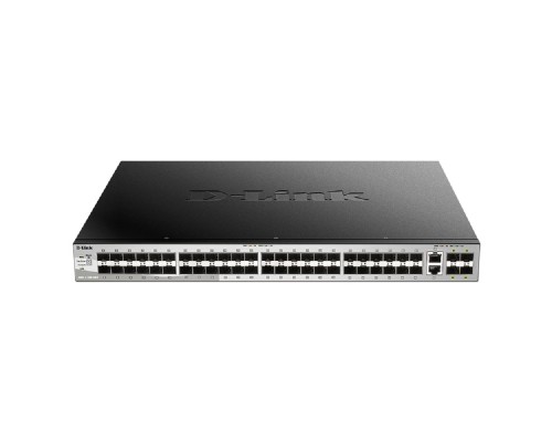 [Сетевое оборудование] D-Link DGS-3130-54S/B1A PROJ Управляемый L3 стекируемый коммутатор с 48 портами 1000Base-X SFP, 2 портами 10GBase-T и 4 портами 10GBase-X SFP+