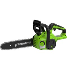 GreenWorks G24CS25K2 Цепная пила аккумуляторная, 24V, 25см, c АКБ 2Ач и ЗУ [2007707UA]