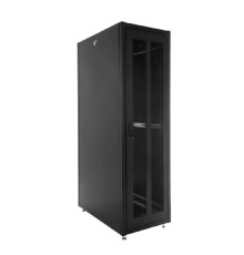 ЦМО Шкаф телекоммуникационный напольный ЭКОНОМ 42U (800x1000) дверь перфорированная 2 шт., цвет черный (ШТК-Э-42.8.10-44АА-9005)