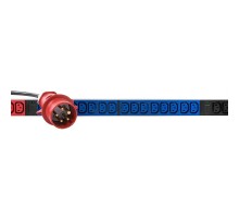 REM Верт блок розеток Rem-3x32, 3 фазы 32A, 6 авт, инд, 36 C13, 1420 мм, вх IEC 309, шнур 3 м (R-3x32-36C13-A-I-1420-3-3PN)