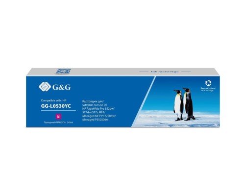 [Расходные материалы] Картридж струйный G&G GG-L0S30YC 976YC пурпурный (245мл) для HP PW Pro 577/552/ Enterprise 556/586