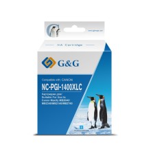 Картридж струйный G&G NC-PGI-1400XLC PGI-1400XL C голубой (12мл) для Canon MB2050/MB2350/MB2040/MB2340