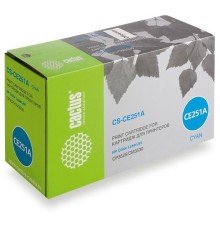 Картридж лазерный Cactus CS-CE251A голубой (7000стр.) для HP CLJ CP3525/CM3530