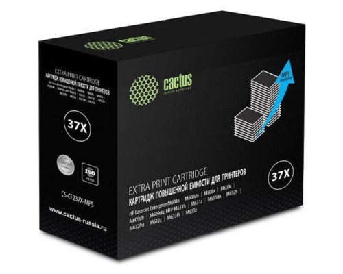 [расходные материалы] Картридж лазерный Cactus CS-CF237X-MPS черный (50000стр.) для HP LJ M608n/M608dn/M609x/M631h/M631z/M632h