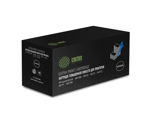 [расходные материалы] Картридж лазерный Cactus CS-CF362X-MPS желтый (18000стр.) для HP CLJ M552dn/M553dn/M553N/M553x