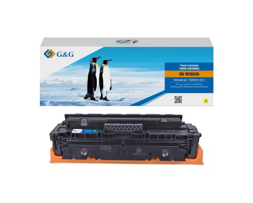 [Расходные материалы] Картридж лазерный G&G GG-W2032A 415A желтый (2100стр.) для HP LJ M454/MFP M479