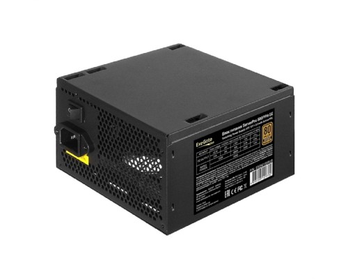 [Блок питания] Exegate EX292195RUS Серверный БП 500W ExeGate ServerPRO 80 PLUS® Bronze 500PPH-SE (ATX, for 3U+ cases, APFC, КПД 89% (80 PLUS Bronze), 12cm fan, 24p, (4+4)p, PCIe, 5SATA, 3IDE, black)
