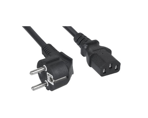 [Cabeus кабели силовые] Cabeus PC-186-VDE-1.2M Кабель питания компьютера (Schuko+C13) (3x0.75). 1.2м