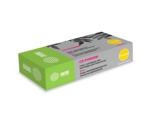 [расходные материалы] Картридж лазерный Cactus 106R02234 CS-PH6600М пурпурный бар.в компл. (6000стр.) для Xerox Phaser 6600 /WorkCentre 6605