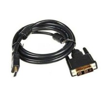 Кабель Buro HDMI-19M-DVI-D-5M HDMI (m) DVI-D (m) 5м феррит.кольца черный (817226)