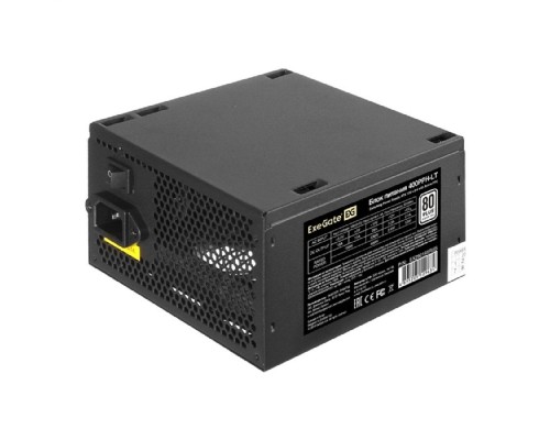 [Блок питания] Exegate EX292148RUS-OEM Блок питания 400W ExeGate 80 PLUS® 400PPH-LT-OEM (ATX, APFC, КПД 82% (80 PLUS), 12cm fan, 24pin, (4+4)pin, PCIe, 5xSATA, 3xIDE, black)