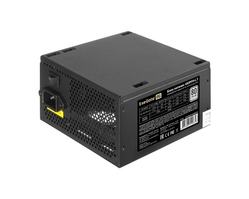[Блоки питания] Exegate EX292150RUS-S Блок питания 450W ExeGate 80 PLUS® 450PPH-LT (ATX, APFC, КПД 82% (80 PLUS), 12cm fan, 24pin, (4+4)pin, PCIe, 5xSATA, 3xIDE, RTL, black, кабель 220V с защитой от выдергивания)