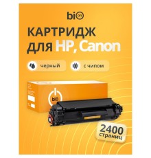 Bion BCR-CE285/CB435-436/C725/C712 Картридж для HP LJ P1006/1505/M1120/1522;Pro P1102/1214/M1132/1212/1217/1218;Canon MF3010;LBP-6000/6020/MF-3250/3100/3050/3150/3018/3108}(2400  стр.),Черный, с чипом