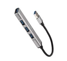Telecom <TA308U> Переходник USB 3.0 -->USB3.0+3 USB2.0, Aluminum Shell, 0.2м [7958820049743]