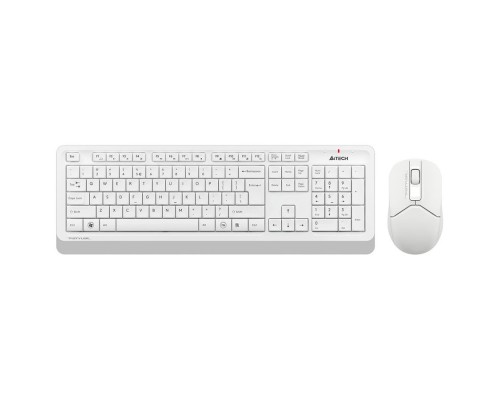 [Клавиатура] Клавиатура + мышь A4Tech Fstyler FG1012 клав:белый мышь:белый USB беспроводная Multimedia [1599042]