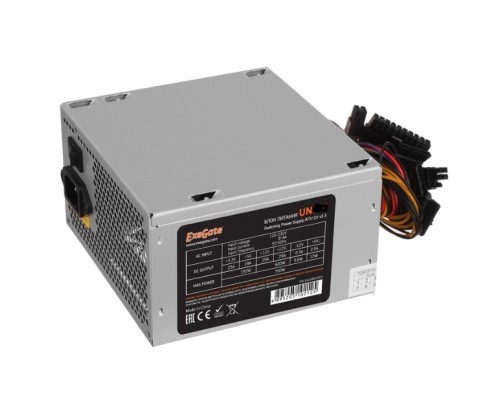 [Блок питания] Exegate EX292178RUS Блок питания 750W ExeGate UN750 (ATX, 12cm fan, 24pin, 4pin, PCIe, 3xSATA, 2xIDE, FDD)