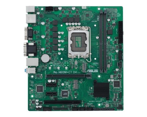 [Материнская плата] ASUS PRO H610M-C D4-CSM (Socket 1700, mATX, 2xDDR4(64GB), VGA/DP/HDM I2.1 , 1 x PCIe 4.0 x16, 4 x SATA 6Gb/s, 1 x M.2 , 2xUSB 3.2, 2xUSB 2.0, 1xCOM port)