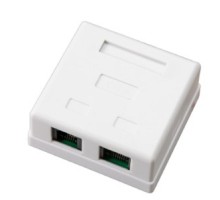 Rexant (03-0120) Розетка комбинированная внешняя, RJ-45(8P-8C) + RJ-11(6P-4C), UTP неэкранированная