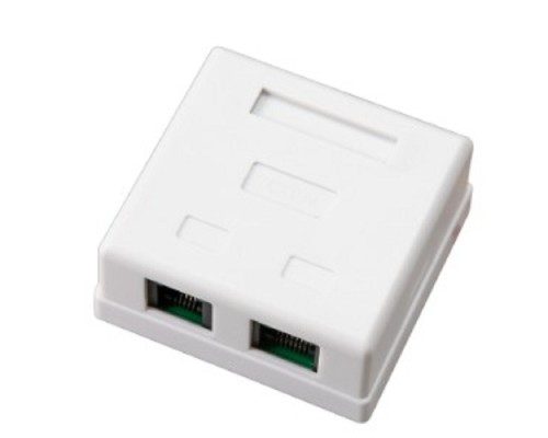[Розетки и патч-панели] Rexant (03-0120) Розетка комбинированная внешняя, RJ-45(8P-8C) + RJ-11(6P-4C), UTP неэкранированная