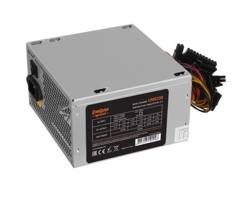 [Блоки питания] Exegate EX292164RUS-S Блок питания 750W ExeGate UNS750 (ATX, SC, 12cm fan, 24pin, 4+4pin, PCI-E, 3xSATA, 2xIDE, кабель 220V с защитой от выдергивания)