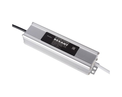 [Светодиодная лента] Rexant 200-050-2 Источник питания 12V,  50W с проводами, влагозащищенный (IP67)