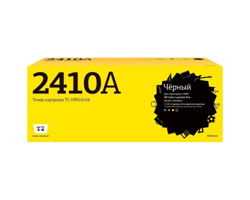 [Расходные материалы] T2  W2410A картридж TC-HW2410A  для HP Color LaserJet Pro M182n/M183fw  (1050 стр.) Черный, с чипом