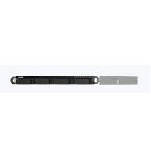 QNAP TS-464U-RP-4G NAS 4 HDD trays, rackmount 1U, 2 PSU. 4-core Intel Celeron N5105/N5095 up to 2.9 GHz, 4 GB RAM (1 x 4 GB) up to 16 GB (2 x 8GB), 2.5 Gigabit Ethernet x 2, 4xUSB, 1xHDMI . PCIe Gen 3