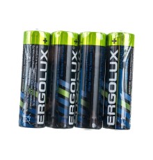 Ergolux Alkaline SR4 LR6  (LR6 SR4, батарейка,1.5В) (4 шт. в уп-ке)