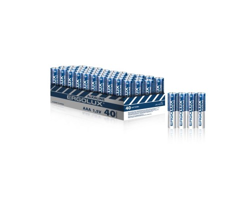 [Батарейка] Ergolux...LR03 Alkaline BOX40 ( LR03 BOX40, батарейка,1.5В)(40 шт. в уп-ке)