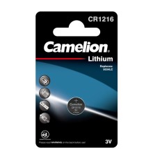 Camelion CR1216 BL-1 (CR1216-BP1, батарейка литиевая,3V)