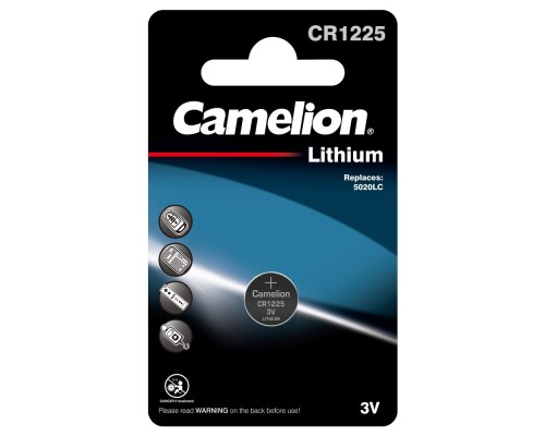 [Батарейка] Camelion CR1225 BL-1 (CR1225-BP1, батарейка литиевая,3V)