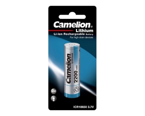 [Аккумулятор] Camelion  ICR18650  2200 mah (ICR18650F-22BP1, аккумулятор, 3.7 V, Li-Ion/ LiCoO2)