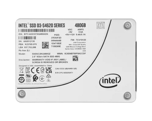 [накопитель] Intel SSD 480Gb S4620 серия SSDSC2KG480GZ01(1Z) {SATA3.0, 3D2, TLC, 2.5