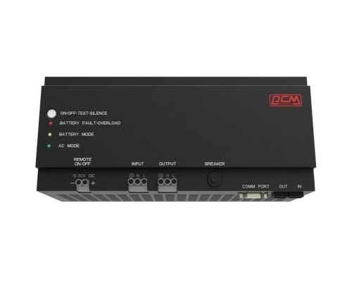 [ИБП] PowerCom DRU-500 ИБП {OffLine, 500VA/300W, крепление на DIN-рейку} (1114005)