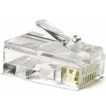 Коннектор Hyperline (PLUG-8P8C-U-C6-100) UTP кат.6 RJ45 прозрачный (упак.:100шт)