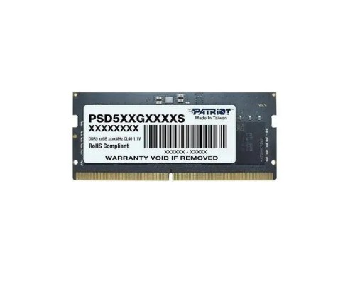[Модуль памяти] Память DDR5 32Gb 4800MHz Patriot PSD532G48002S RTL PC5-38400 CL40 SO-DIMM 260-pin 1.1В dual rank