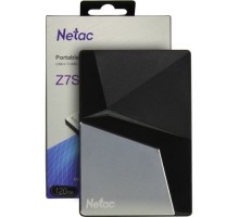 Netac Portable SSD 120GB External Z7S USB 3.2 120Gb NT01Z7S-120G-32BK