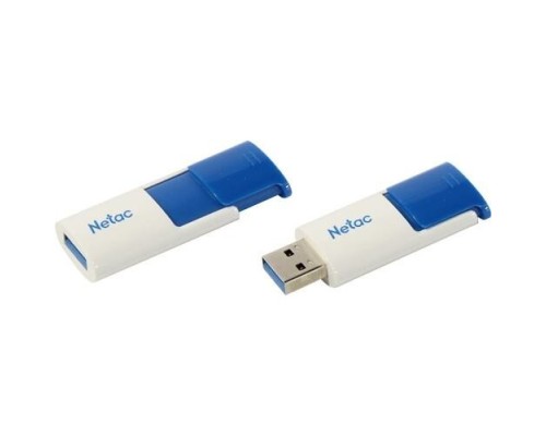 [Носитель информации] Netac USB Drive 128GB U182 Blue USB3.0,retractable [NT03U182N-128G-30BL]