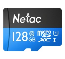 Micro SecureDigital 128GB Netac microSDXC Class10  NT02P500STN-128G-S P500 w/o adapter