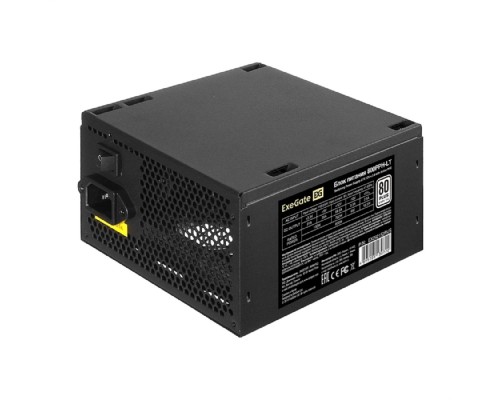 [Блок питания] Exegate EX292152RUS Блок питания 800W ExeGate 80 PLUS® 800PPH-LT (ATX, APFC, КПД 82% (80 PLUS), 12cm fan, 24pin, 2x(4+4)pin, PCIe, 5xSATA, 3xIDE, black, Color Box)