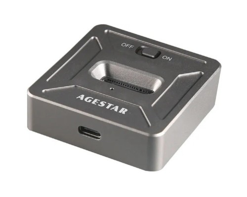 [Контейнер для HDD] AgeStar 31CBNV1C USB 3.1 SSD M.2 NVME, алюминий, серый, (GRAY)