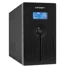 CROWN ИБП CMU-SP800EURO LCD {800VA\450W, корпус металл, 1x12V/9AH, розетки 3*EURO+1*IEC С13, AVR, 1*порт RJ-11, 1*порт RJ-45} [CM000001493]