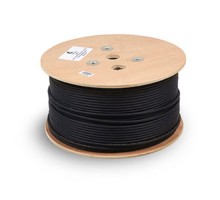 Cabeus FTP-4P-Cat.5e-SOLID-OUT-LSZH-UV Кабель FTP (F/UTP), категория 5e, 4 пары (24 AWG), одножильный, экран - фольга, для внутренней и внешней прокладки (+75 C - -40 C), LSZ (305 м)