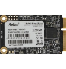 Накопитель SSD Netac mSata N5M 128GB NT01N5M-128G-M3X TLC